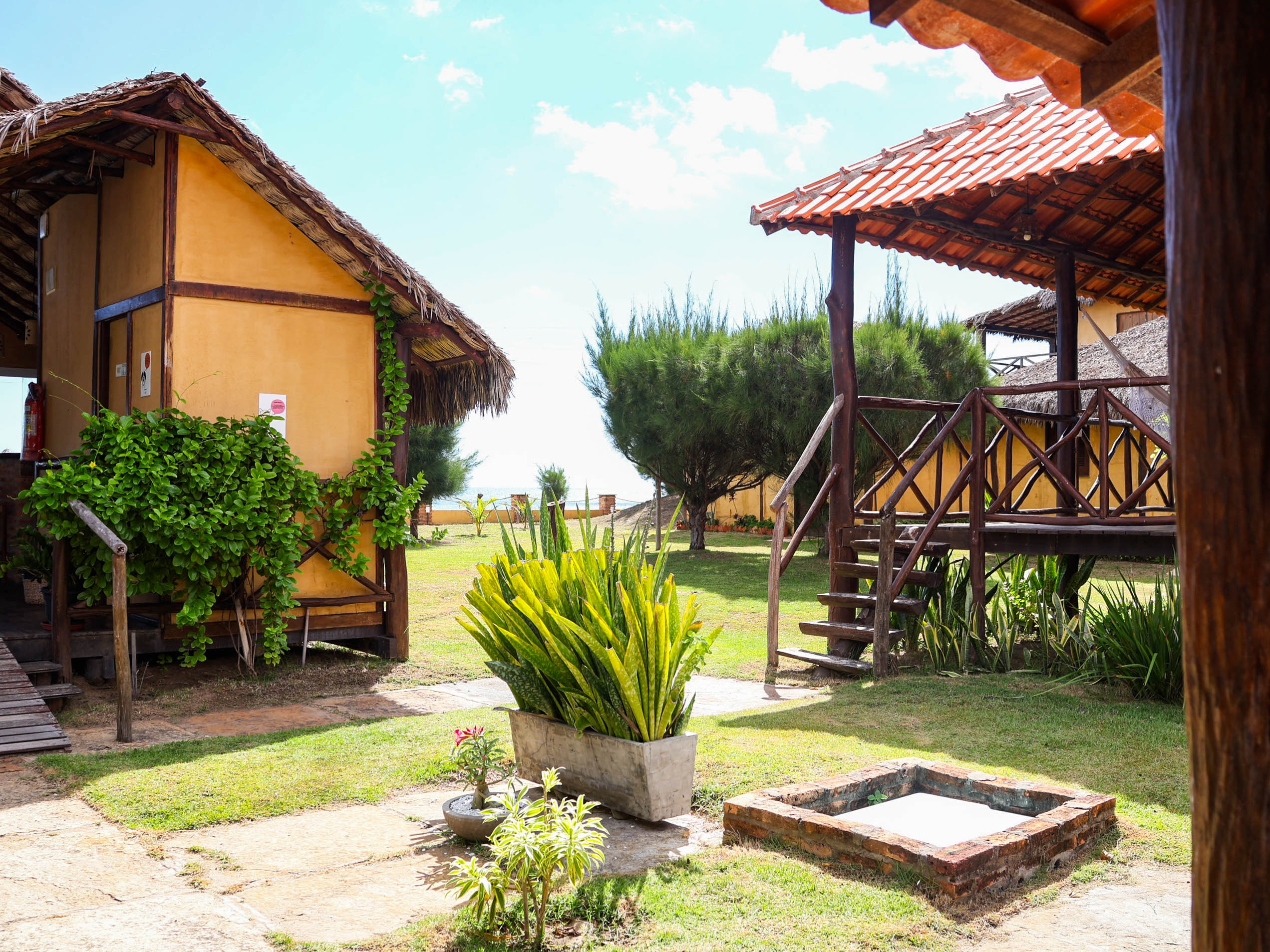 Piscina com vista para a praia